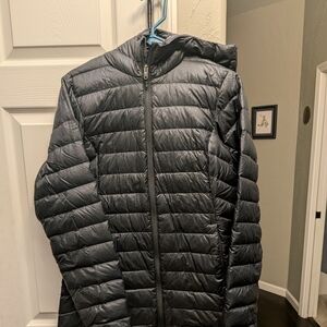 REI Women's Black Hooded Packable Jacket